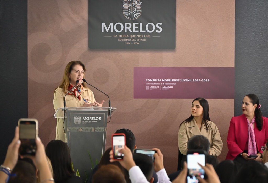Encabeza Margarita González Saravia presentación de la Consulta Morelense Juvenil&nbsp;2024-2025