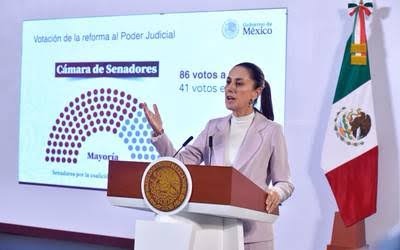 Ocho ministros no pueden parar la reforma judicial: Claudia Sheinbaum