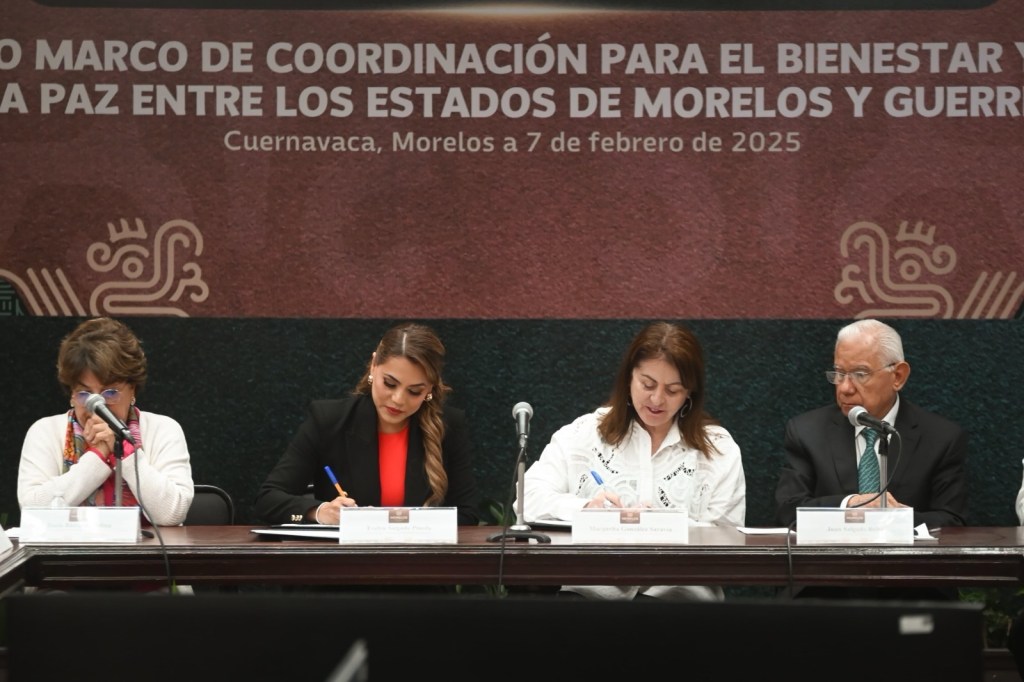 Acuerdan Gobernadoras de Morelos y Guerrero fortalecer alianza interinstitucional