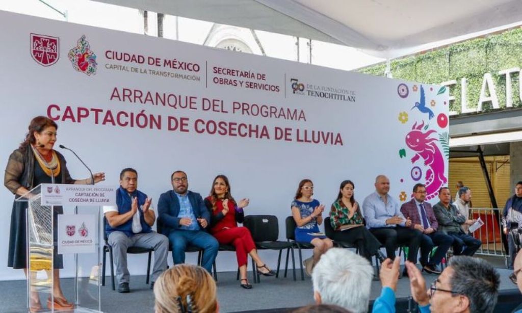 Inicia en la Ciudad de México el programa de captación de agua de lluvia en mercados&nbsp;públicos